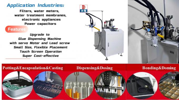 Αυτόματη μηχανή διανομής κόλλας με οδηγό LED απλό ρομπότ δοσολογίας 0
